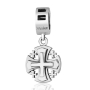 Marina Jewelry Sterling Silver Stacked Jerusalem Cross Pendant Charm - 2