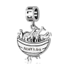 Marina Jewelry Sterling Silver Deluxe Double-Sided Noah’s Ark Pendant Charm - 2