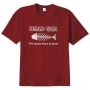 Red ‘Dead Sea’ Fishbone Cotton T-Shirt - 1