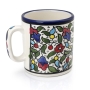 Armenian Ceramic Colorful Coffee Mugs - Set of 4  - 7