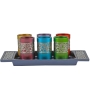 Communion Cup Set With Pomegranate Design By Yair Emanuel (Choice of Colors) - 2
