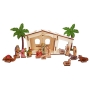 16-Piece DIY Nativity Scene 3D Wooden Puzzle - Colored - 1