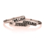 Sterling Silver Stackable Name Ring with Color Option - 3