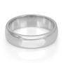 14K Gold Jerusalem-Made Traditional Comfort Edge Wedding Ring (6 mm) - 2