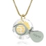 Nano Jewelry 24K Gold Plated “Our Father In Heaven” Micro-Inscribed Gemstone Mandala Necklace (Choice of Color) - 10