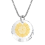 Nano Jewelry Sterling Silver “Our Father In Heaven” Micro-Inscribed Gemstone Mandala Necklace (Choice of Color) - 3