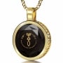 Nano 24K Gold Plated and Gemstone Grafted-In Necklace with 24K Gold Micro-Inscription - 8