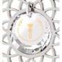 Nano Jewelry Sterling Silver & Crystal Grafted-In Mandala Necklace with 24k Gold Micro-Inscription (White) - 2