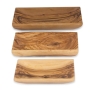Olive Wood Hand-Carved Deep Nesting Trays - Set of 3 - 1
