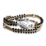 String and Silver Priestly Blessing Bracelet with Stone Beads (Variety of Colors) - 4