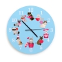 Ofek Wertman Cats and Hearts Round Wooden Clock - 2