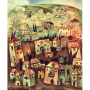 Limited Edition Hand Signed & Numbered Serigraph Rainbow Over Jerusalem by Gregory Kohelet  - 1