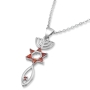 Sterling Silver and Cubic Zirconia Grafted-In Pendant - 2