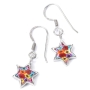 Adina Plastelina Sterling Silver Star of David Earrings - Variety of Colors - 2