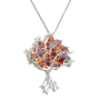 Adina Plastelina Sterling Silver Tree of Life Pendant - Variety of Colors - 4