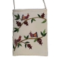Yair Emanuel Embroidered Passport Bag with Bird and Pomegranate Design - Color Option - 3