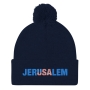 Jerusalem and USA Pom-Pom Beanie - Color Option - 7