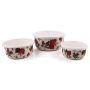 Yair Emanuel Pomegranate Design Bamboo Food Containers (Set of 3) - 3