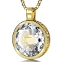 Psalm 91 Crucifix Necklace with 24K Gold Inscribed Cubic Zirconia - 8