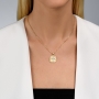Yaniv Fine Jewelry Canaan Collection: 18K Gold Arched Gate Diamond-Set Latin Cross Pendant - 2