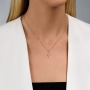 Yaniv Fine Jewelry 18K Gold Latin Cross Pendant with Diamonds (Variety of Colors) - 3