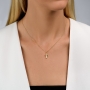 Yaniv Fine Jewelry Two-Tier 18K Gold Latin Cross Pendant with Diamond (Variety of Colors) - 2