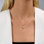 Yaniv Fine Jewelry Two-Tier 18K Gold Jerusalem Cross Pendant with Diamonds - Choice of Yellow, White or Rose Gold - 3