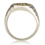 Sterling Silver Ani Ledodi-My Beloved Ring with Gold Circle Hoshen - 1