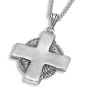 Rafael Jewelry Sterling Silver Celtic Cross Necklace - 1