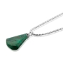Eilat Stone and Sterling Silver Pear Necklace - 3