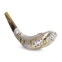 Customizable Silver-Plated Shofar With Priestly Breastplate Design - 5