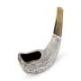 Customizable Silver-Plated Shofar With Priestly Breastplate Design - 4