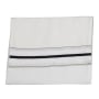 Handwoven Non-Slip Black & Silver Striped Prayer Shawl Set - Rikmat Elimelech - 6