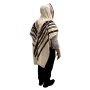 Handwoven Multi-Color Striped Non-Slip Prayer Shawl Set - Rikmat Elimelech - 3