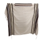 Handwoven Multi-Color Striped Non-Slip Prayer Shawl Set - Rikmat Elimelech - 6
