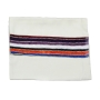 Handwoven Multi-Color Striped Non-Slip Prayer Shawl Set - Rikmat Elimelech - 7