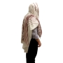 Handwoven Non-Slip Burgundy Stripes Prayer Shawl Set - Rikmat Elimelech - 2