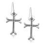 Sterling Silver Roman Cross Earrings - Byzantine period 5th-6th century C.E. - 1