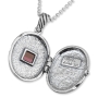 925 Sterling Silver Nano Bible Roman Cross Locket Necklace - 2
