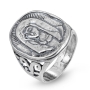925 Sterling Silver Blessed Virgin Mary Cameo Ring - 2