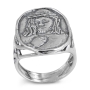 925 Sterling Silver Jesus Christ Cameo Ring - 2