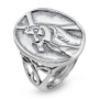 925 Sterling Silver Christ Carrying the Cross Cameo Ring - 2