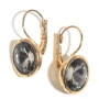 SEA Smadar Eliasaf Gold-Plated Drop Earrings with Swarovski Stone - 1