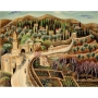 Serigraph of The Road to Ein Kerem by Reuven Rubin - 1