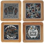 Armenian Ceramic Assorted Coasters - Set of 4 - 1