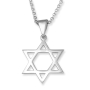 Traditional Sterling Silver Star of David Necklace - 4
