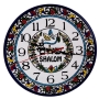 Armenian Ceramic Shalom Clock - Small - 1