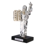 Silver Moses with Ten Commandments Figurine - 1