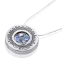 Rafael Jewelry Silver Jerusalem Circle Necklace with Roman Glass - 2