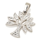 Sterling Silver Tree of Life Pendant with Crystal Stones (Choice of Colors) - 3